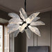 MIRODEMI® Irsina | Creative LED Chandelier in the Shape of Leaf for Living Room, Kitchen