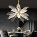 MIRODEMI® Irsina | Creative LED Chandelier in the Shape of Leaf for Living Room, Kitchen