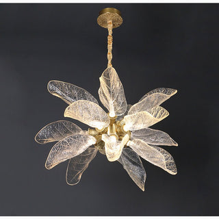 MIRODEMI® Irsina | Creative LED Chandelier in the Shape of Leaf for Living Room, Kitchen