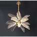 MIRODEMI® Irsina | Creative LED Chandelier in the Shape of Leaf for Living Room, Kitchen