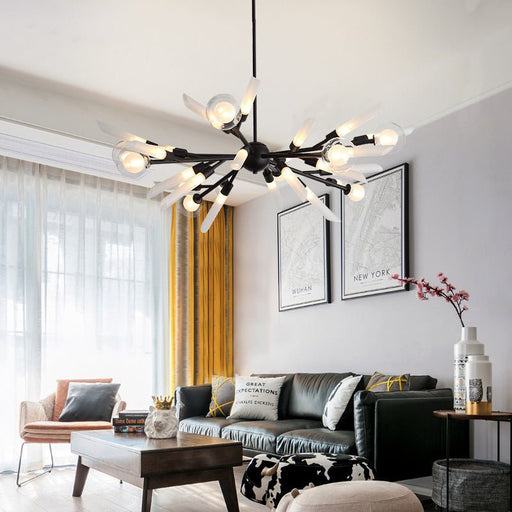 MIRODEMI® Isernia | Modern Led Chandelier for Living Room, Bedroom