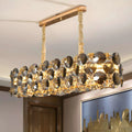 MIRODEMI Isola | Lux Smoky Gray/Cognac Crystal Chandelier