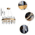 MIRODEMI® Jodoigne | Round Gold Crystal Chandelier for Hotel