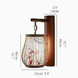 MIRODEMI® Jona | Luxury Japanese Bamboo Wall Lamp | wall light | wall sconce