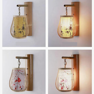 MIRODEMI® Jona | Luxury Japanese Bamboo Wall Lamp | wall light | wall sconce