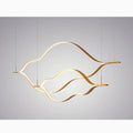MIRODEMI® Küssnacht | Creative Gold Wave Chandelier for Kitchen