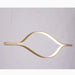 MIRODEMI® Küssnacht | Creative Gold Wave Chandelier for Bedroom
