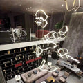 MIRODEMI® Küssnacht | Creative Gold Wave Chandelier for Hotel