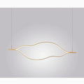 MIRODEMI® Küssnacht | Gold Wave Chandelier for Dining Room