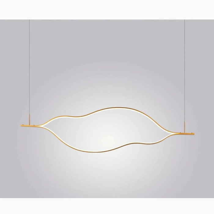MIRODEMI® Küssnacht | Gold Wave Chandelier for Dining Room