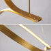 MIRODEMI® Küssnacht | Creative Gold Wave Lamp for Dining Room
