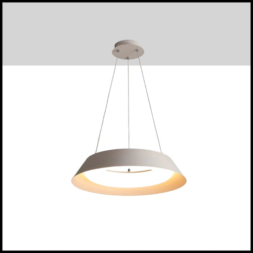 MIRODEMI® La Brigue | White Circular Pendant Lighting with for Dining Room