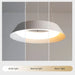 MIRODEMI® La Brigue | White Circular Pendant Lighting with for Dining Room