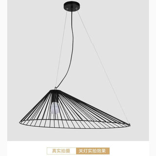 MIRODEMI® La Colmiane | Loft Straw Hat Iron Pendant Light