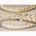 MIRODEMI® La Penne | Long Spiral Hanging Crystal Golden Chandelier