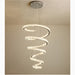 MIRODEMI® La Penne | Long Spiral Hanging Crystal Golden Chandelier