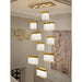 MIRODEMI La Rochette Gorgeous Crystal Blocks LED Ceiling Chandelier