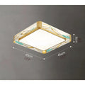 Square|LED|Copper|Ceiling|Lamp|Bedroom|Gold|Living|Dining|Luxury|Elegant|Modern