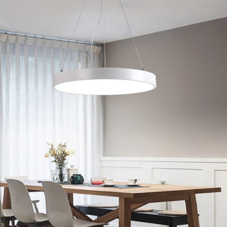 La Turbie | Black & White Thin Round Pendant Lamp