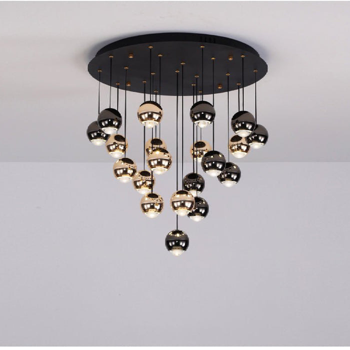 MIRODEMI® Laigueglia | Crystal LED Chandelier with Hanging Balls