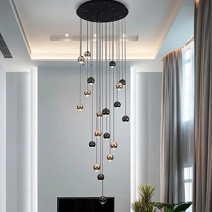 MIRODEMI® Laigueglia | Crystal Modern LED Chandelier with Hanging Balls