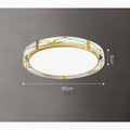 MIRODEMI® Langenthal | Round LED Сopper Ceiling Lamp light