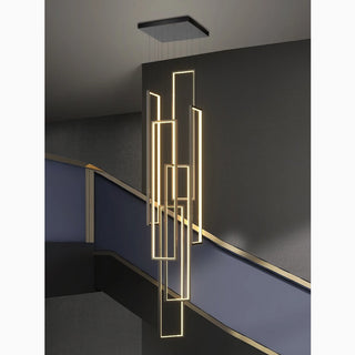 Lavagna | Ultramodern Rectangle Hanging LED Chandelier