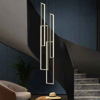 Lavagna | Ultramodern Rectangle Hanging LED Chandelier