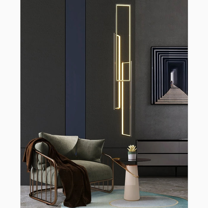 Lavagna | Ultramodern Rectangle Hanging LED Chandelier