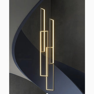 Lavagna | Ultramodern Rectangle Hanging LED Chandelier