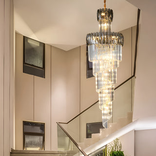 MIRODEMI® Le Cannet | Luxury Spiral Crystal Chandelier For Stairway 