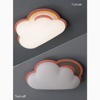 MIRODEMI® Lenzburg | Small Cloud LED Ceiling Light For Kids Room off on