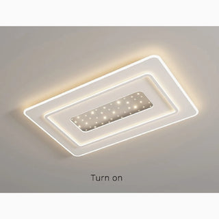 MIRODEMI® Lessines | Rectangle Minimalist Acrylic LED Ceiling Light on