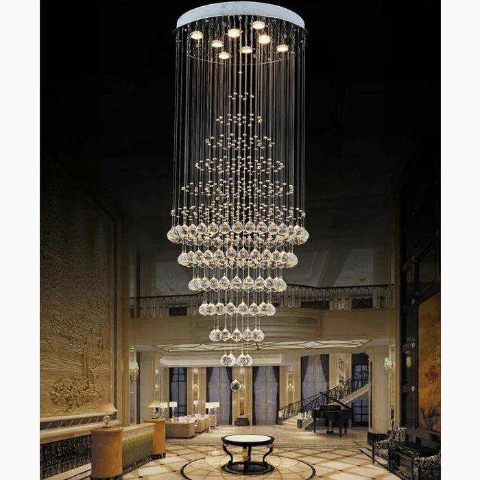 MIRODEMI® Levanto | Modern LED Multi-Size K9 Crystal Ceiling Lights
