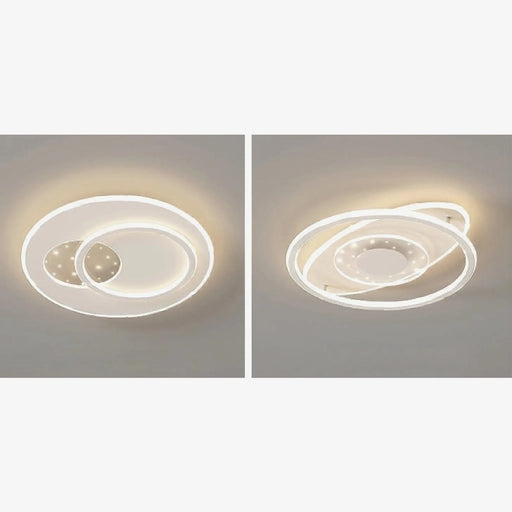 MIRODEMI® Liège | Oval white Minimalist Acrylic LED Ceiling Light