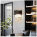 MIRODEMI® Luceyran | Modern Black LED Crystal Wall Lamp | wall sconce | wall light