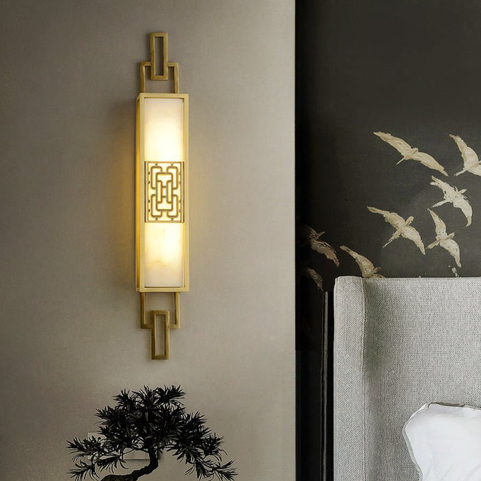 MIRODEMI® Luxury Copper Wall Lamp in Chinese Style for Bedroom, Living Room image | luxury lighting | chinese style wall lamp