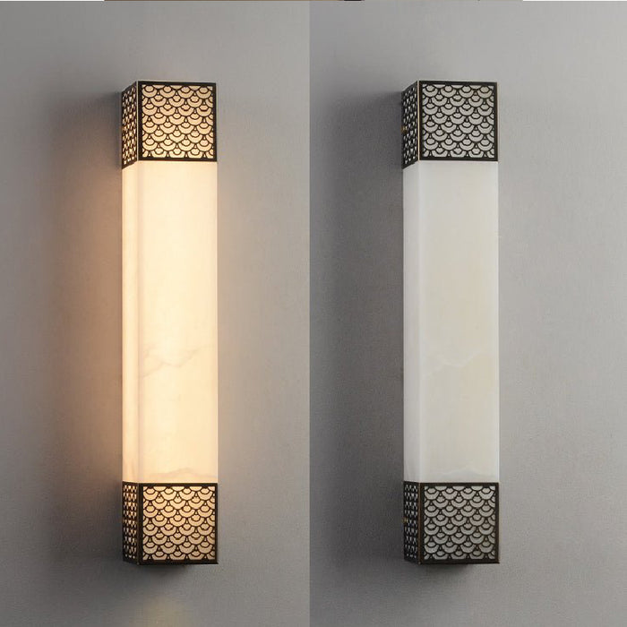 MIRODEMI® Luxury Marble Wall Lamp in Traditional Chinese Style for Bedroom image | luxury lighting | marble wall lamps