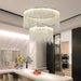MIRODEMI® Zagarolo | Luxury Postmodern Round Silver Chandelier for Dining Room