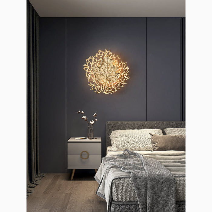 MIRODEMI® Luxury Wall Lamp in the Shape of the Leaf, Living Room, Bedroom image | luxury lighting | luxury wall lamps