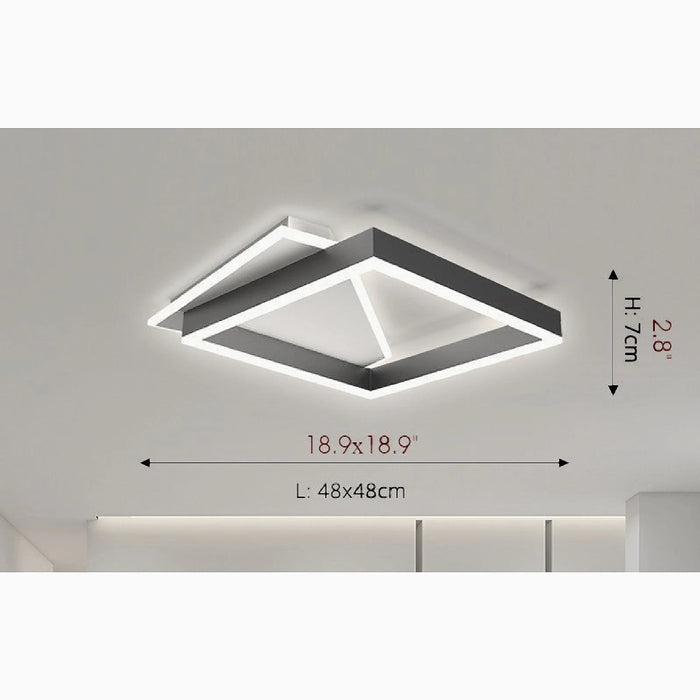 MIRODEMI® Maaseik | Nordic Style square Geometry Creative Light