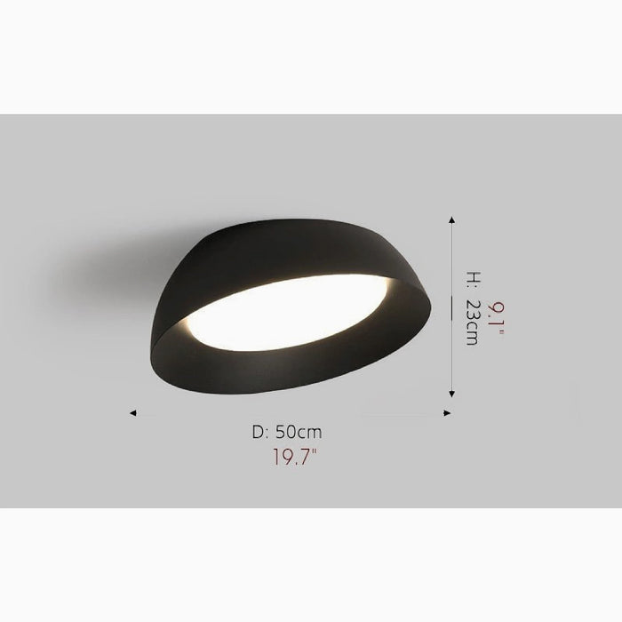 MIRODEMI® Mechelen | black Creative LED Ceiling Lamp