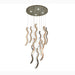 Menaggio | Modern Gold Crystal Wave Light Fixture