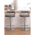 MIRODEMI® Metal Leg High Rotating Lifting Bar Stool Made of Leather for Living Room, Dining Room, Kitchen Island, Bar, Restaurant, Home, Hotel