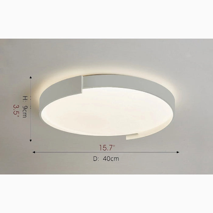 MIRODEMI® Meyrin | Minimalist Round LED Ceiling Light lamp