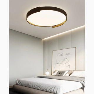 MIRODEMI® Meyrin | black Minimalist Round LED Ceiling Light