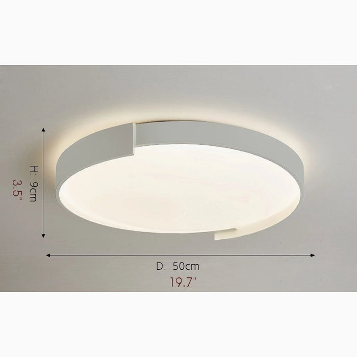MIRODEMI® Meyrin | Minimalist Round LED Ceiling Light chandelier