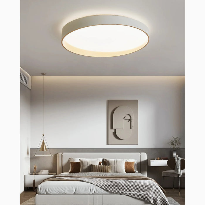MIRODEMI® Meyrin | white Minimalist Round LED Light