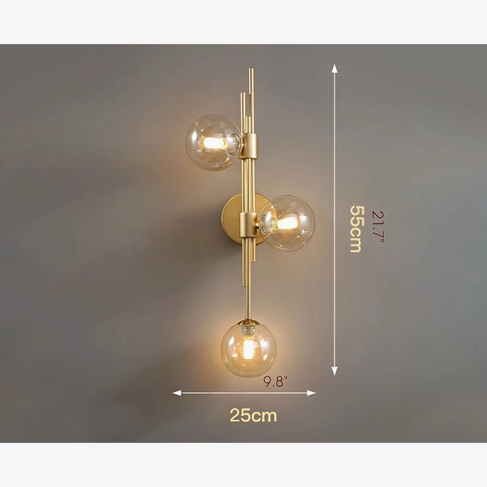 MIRODEMI® Mieres | Luxury Minimalist Glass LED Wall Lamp | wall light | wall sconce