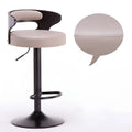 MIRODEMI® Minimalistic Black Leg Leather Bar Chair image | luxury furniture | bar chairs | bar stools 